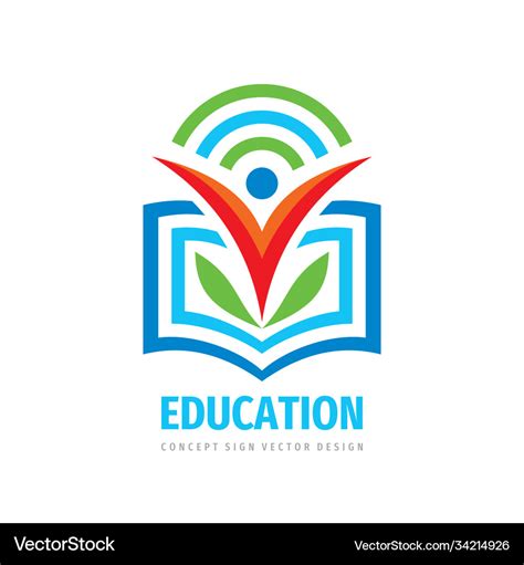 Education logo template design element learning Vector Image