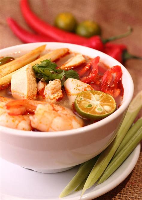 Tom Yam Soup stock image. Image of meal, shrimp, lemongrass - 39420429