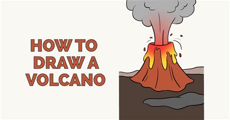 How To Draw A Volcano Really Easy Drawing Tutorial Images And Photos | Images and Photos finder