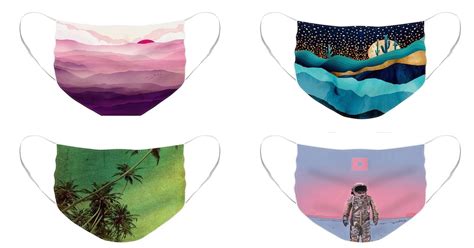 20 Reusable Face Masks Designs by Independent Artists