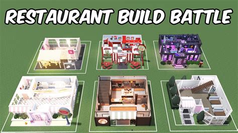 100k RESTAURANT BUILD BATTLE in BLOXBURG - YouTube