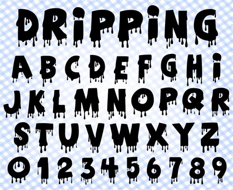 Drip font Blood font Blood drip font Halloween font Dripping | Etsy