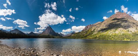 Two Medicine Lake, Glacier National Park, MT [12000x4934] [OC] : r/ImagesOfMontana