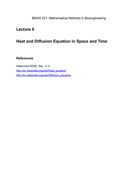 Derivation of the diffusion equation