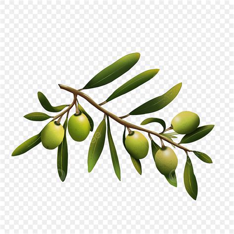 Olive Branch Hd Transparent, Hand Drawn Green Peace Olive Branch, Olive Clipart, Hand Drawn ...