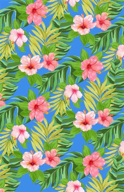 Hibiscus pattern | Flower phone wallpaper, Pretty wallpaper iphone, Flower wallpaper