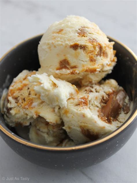 Salted Caramel Ice Cream - Gluten Free, Eggless - Just As Tasty