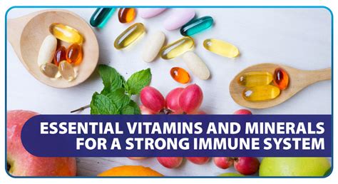 Essential Vitamins and Minerals for A Strong Immune System - Unilab