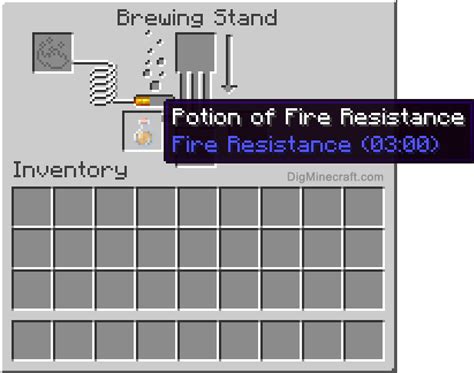 How to make a Potion of Fire Resistance (3:00) in Minecraft