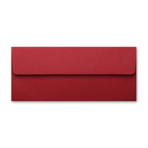 Basis Dark Red #10 Square Flap 70# Text Envelopes Pack of 50