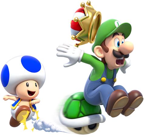 Toad & Luigi Art - Super Mario 3D World Art Gallery