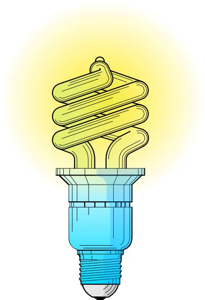 Compact Fluorescent Light Bulb clip art (107588) Free SVG Download / 4 ...