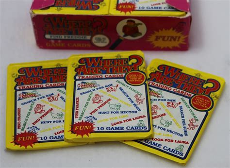 3 Packs of Vintage Where Are They? Game Trading Cards 1991 Wax Packs Non Sports | The Wild Robot!