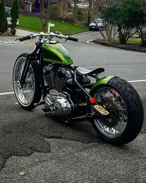 #HarleyDavidsonSportster Harley Davidson Sporster | Bobber motorcycle, Bobber bikes, Motorcycle ...