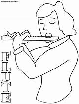 Flute Coloring Pages  Coloring Nation sketch template
