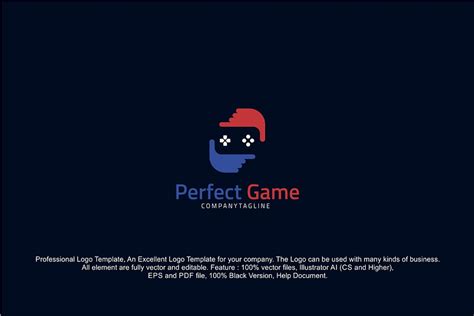 Perfect Game Logo Design Template | Creative Logo Templates ~ Creative Market