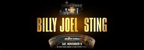 Billy Joel & Sting announce one-night only performance at Allegiant ...