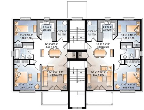 6-Unit Modern Multi-Family Home Plan - 21603DR | Architectural Designs - House Plans