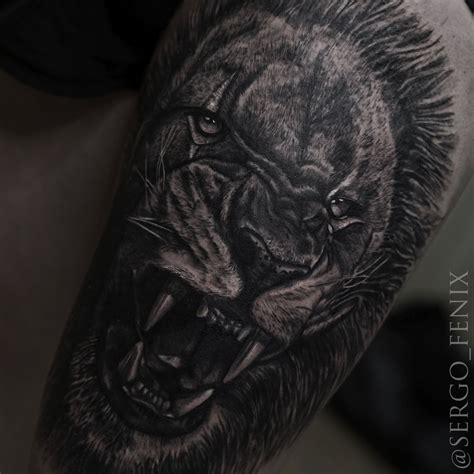 #tattoo #lion #tattoolion #realistictattoo #realistic #bng # ...