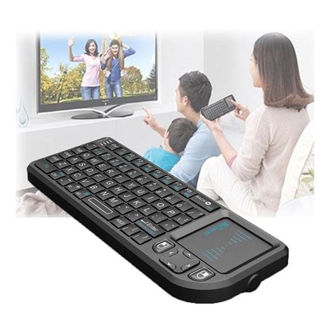 Rii X1 Mini Wireless Keyboard with Touchpad - Black