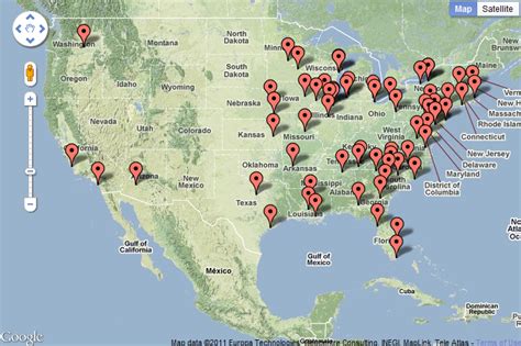 Nuclear Power Plant Locations Map