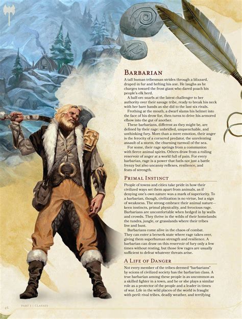 5e barbarian | Dungeons and dragons, Barbarian, Player's handbook