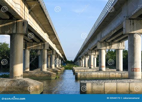 Cement bridge stock image. Image of blue, industrial - 33544173