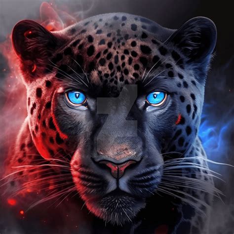 Black Panther Blue eyes (2) by PunkerLazar on DeviantArt