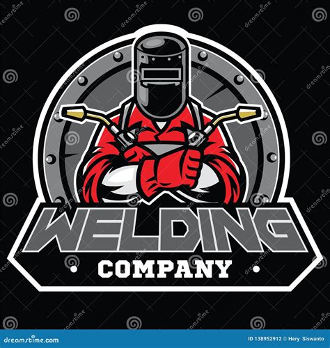 Welder Welding Arm Raised Black White Drawing Vector Illustration | CartoonDealer.com #111812094