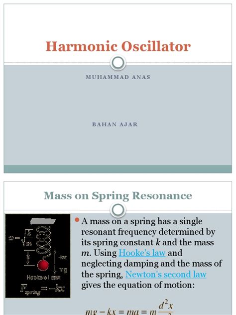 Harmonic Oscillator Energy Levels | PDF | Schrödinger Equation ...