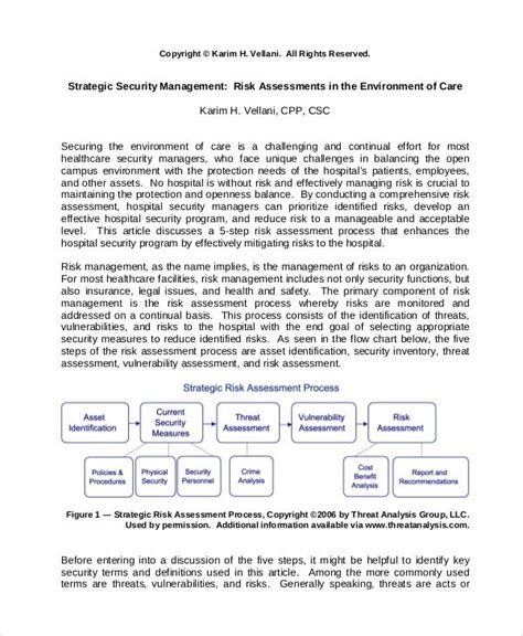 Physical Security Risk Assessment Report Template (2) - TEMPLATES EXAMPLE | TEMPLATES EXAMPLE ...