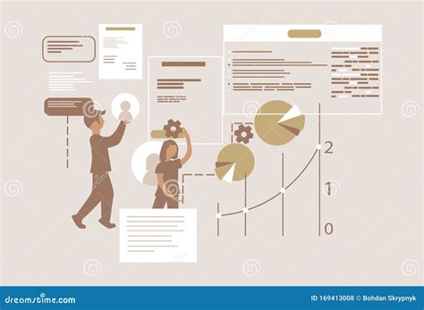 Presentation of the Project Demo Version of the Software with the Plan. Stock Vector ...