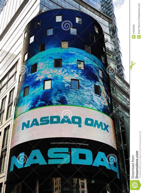 NASDAQ Stock Market editorial image. Image of money, building - 14503335