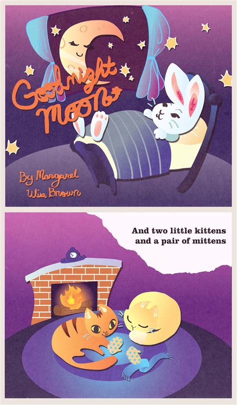 Goodnight Moon Book Cover Redesign by pinkbutterflyofdeath on DeviantArt