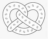 Pretzel Clipart Cartoon Coloring Clip Twisted Pages Cliparts Printable  sketch template
