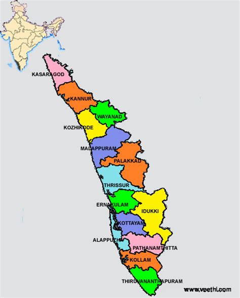 Kerala: About Kerala | Kerala map drawing, Ancient india map, India map