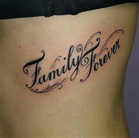 Family forever tattoo | Forever tattoo, Family over everything tattoo, Family tattoos