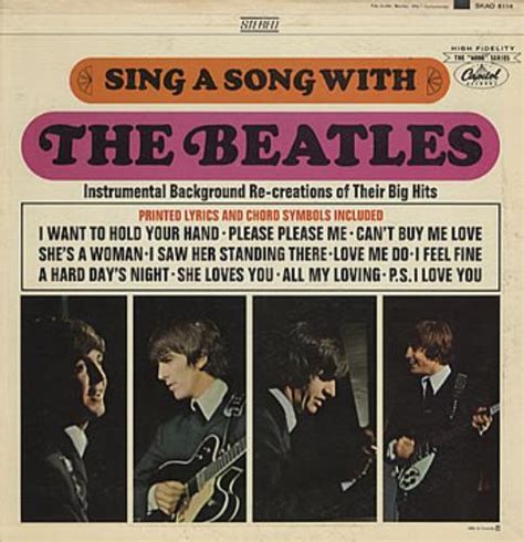 The Beatles Sing A Song With The Beatles Canadian vinyl LP album (LP record) (306796)