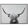 Benchcraft Wall Art 394220 Pancho Black/White Highland Cow Wall Art | Virginia Furniture Market ...