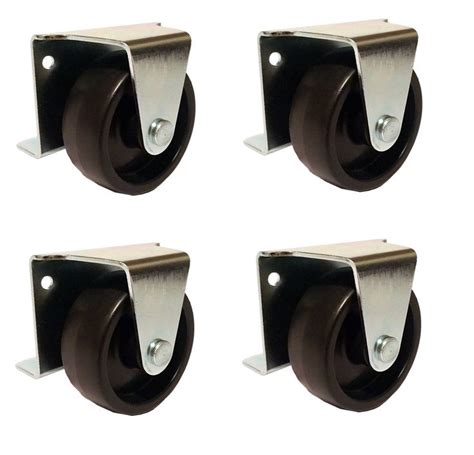 2" Inch Low Profile Trundle Casters / Wheels Cabinet Roll-Out Bed - Set of 4 643380418159 | eBay