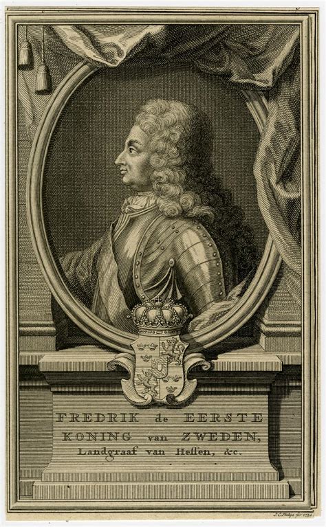 Antique Print-PORTRAIT-FREDERICK I-KING-SWEDEN-Punt-1734: (1734) Art ...