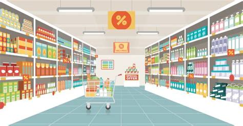 Royalty Free Supermarket Clip Art, Vector Images & Illustrations - iStock