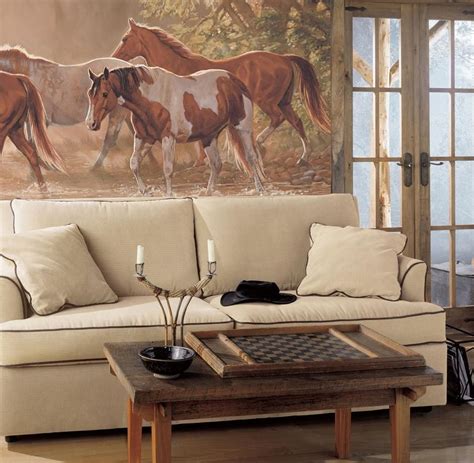 Misty River Horse Wall Murals - Chair Rail | Horse decor, Wall decor pictures, Wall decor living ...