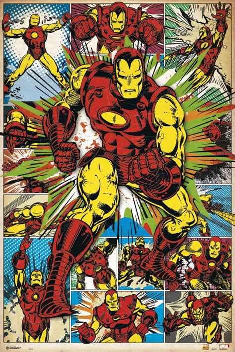 Marvel Comic Art Prints Marvel Comics Characters Group 34x22.25 Art Print Poster - The Art of Images