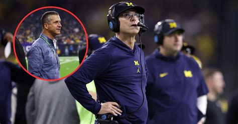 John Harbaugh Surprises Brother Jim Harbaugh At National Championship Game