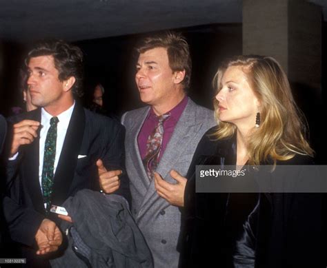 Mel Gibson, Ed Limato and Michelle Pfeiffer