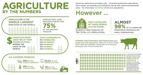 Agriculture By the Numbers (infographic) | Agriculture facts, Farm facts, Infographic