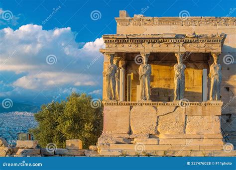 Architecture Detail of Ancient Building in Acropolis, Athens Stock ...