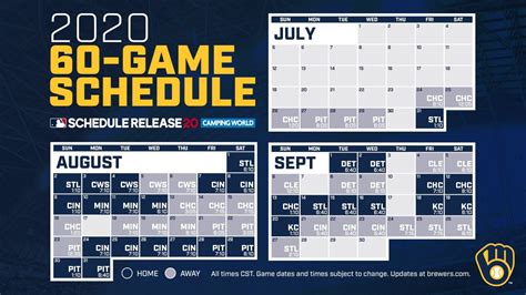 Milwaukee Brewers Schedule 2024 Printable