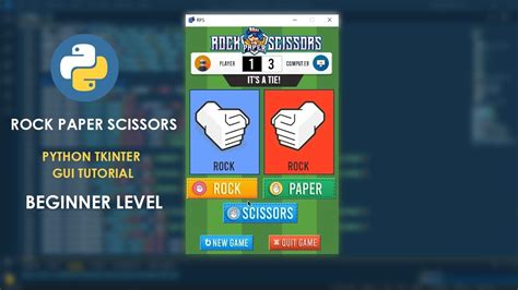 Rock Paper Scissors - Python Tkinter Tutorial - YouTube